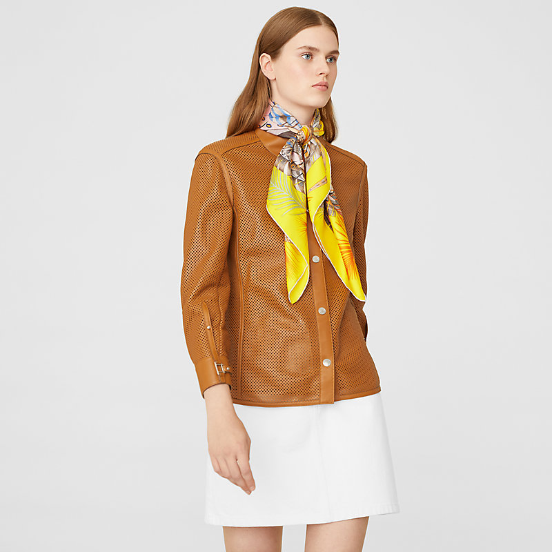 HERMÈS PLUMES スカーフ 約90cm x 90cm Hermes Scarf Plumes en Fete 90 cm silk yellow Carre bird